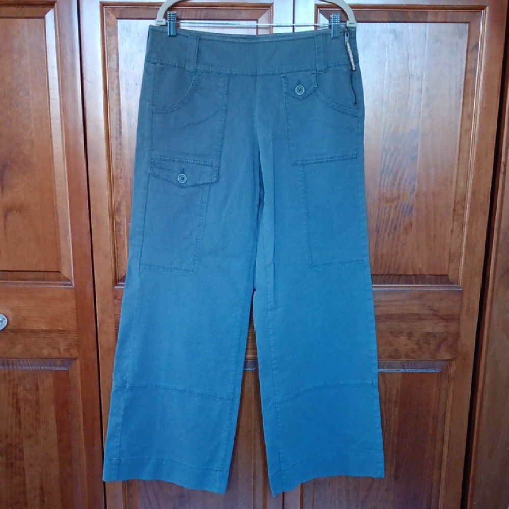 Anthropologie Blue Wide-Leg Pants